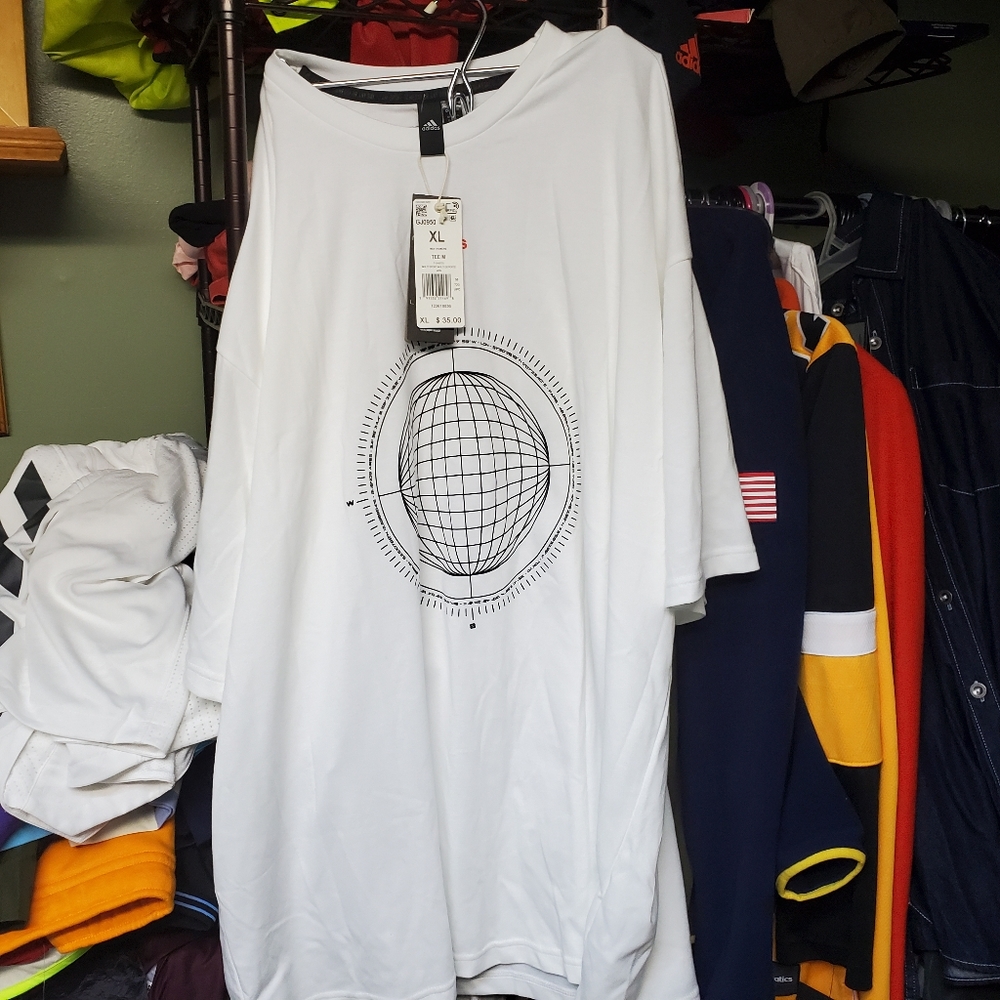 Adidas KM.O Reset Your Coordinates" Compass Shirt GJ0950 Mens XL